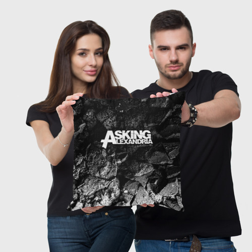 Подушка 3D Asking Alexandria black graphite - фото 3