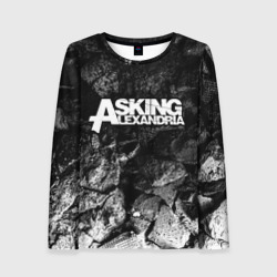 Женский лонгслив 3D Asking Alexandria black graphite