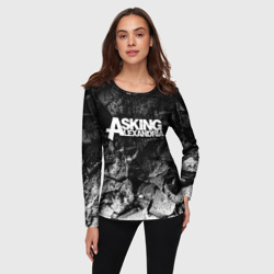 Женский лонгслив 3D Asking Alexandria black graphite - фото 2