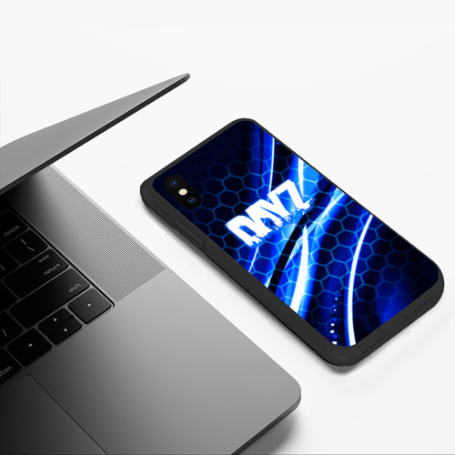 Чехол для iPhone XS Max матовый Dayz текстура броня биохазард, цвет черный - фото 5