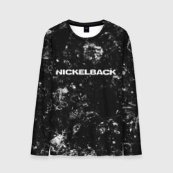 Мужской лонгслив 3D Nickelback black ice