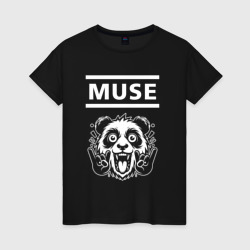 Женская футболка хлопок Muse rock panda