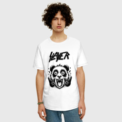 Мужская футболка хлопок Oversize Slayer - rock panda - фото 2