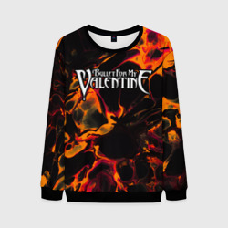 Мужской свитшот 3D Bullet For My Valentine red lava