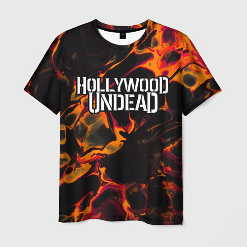 Мужская футболка 3D Hollywood Undead red lava, цвет 3D печать