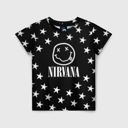 Детская футболка 3D Nirvana stars steel