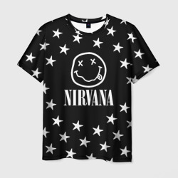 Мужская футболка 3D Nirvana stars steel