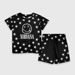 Детский костюм с шортами 3D Nirvana stars steel