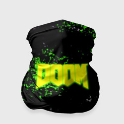 Бандана-труба 3D Doom токсичное лого краски