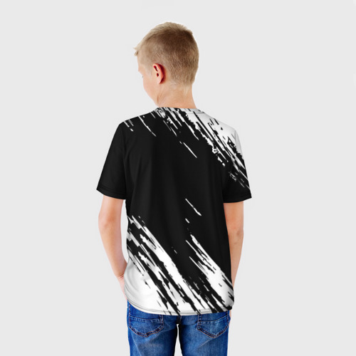 Детская футболка 3D Basketball текстура краски nba, цвет 3D печать - фото 4