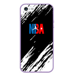 Чехол для iPhone 5/5S матовый Basketball текстура краски nba