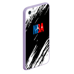 Чехол для iPhone 5/5S матовый Basketball текстура краски nba - фото 2