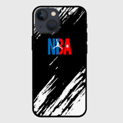 Чехол для iPhone 13 mini Basketball текстура краски nba