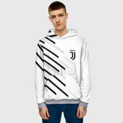 Мужская толстовка 3D Juventus sport geometry - фото 2