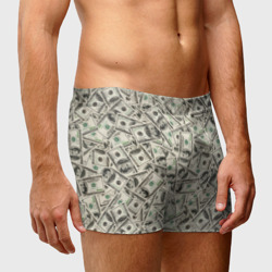 Мужские трусы 3D Деньги - 100 долларовые купюры - фото 2