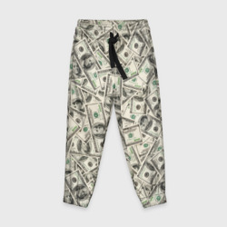 Детские брюки 3D Деньги - 100 долларовые купюры