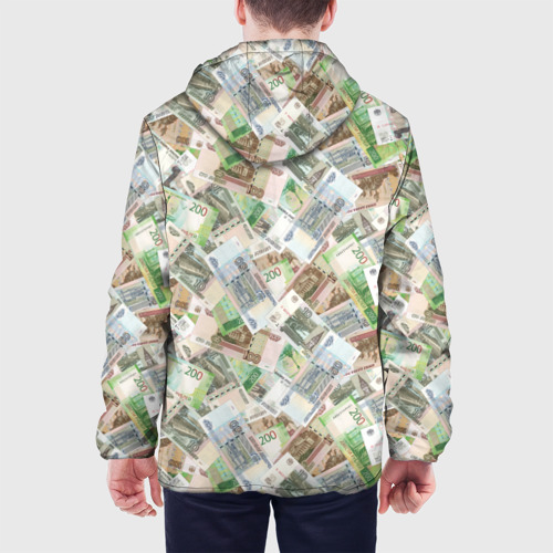Мужская куртка 3D Российские денежные купюры, цвет 3D печать - фото 5