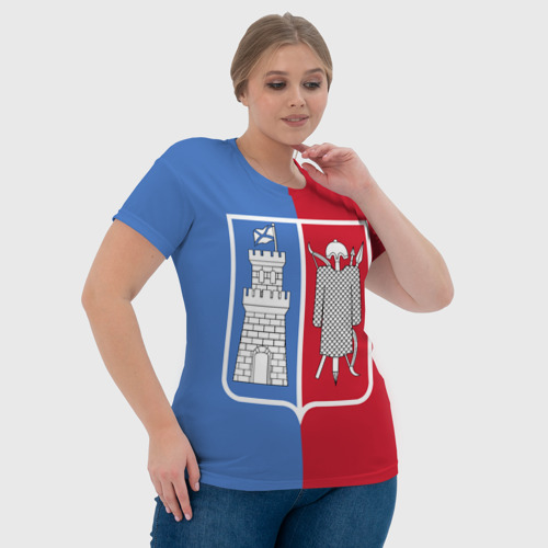 Женская футболка 3D Флаг Ростов-на-Дону, цвет 3D печать - фото 6