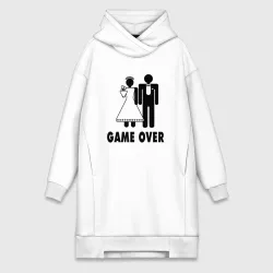 Платье-худи хлопок Game over - свадьба