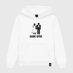 Женская толстовка хлопок Game over - свадьба