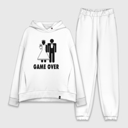 Женский костюм хлопок Oversize Game over - свадьба