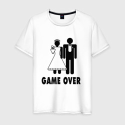 Мужская футболка хлопок Game over - свадьба