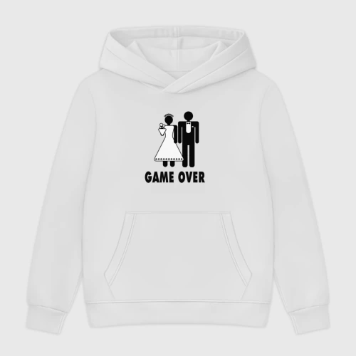 Мужская толстовка без начеса хлопок Game over - свадьба