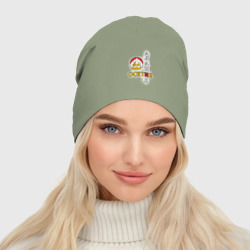 Женская шапка демисезонная Алания Осетия и герб - фото 2