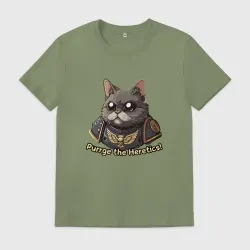 Мужская футболка хлопок Котик еретик