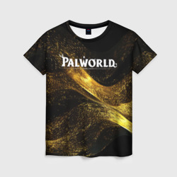 Palworld логотип золотая пыльца – Женская футболка 3D с принтом купить со скидкой в -26%