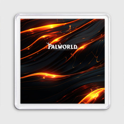 Palworld логотип янтарные волны – Магнит 55*55 с принтом купить
