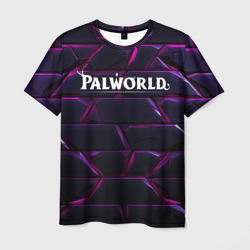 Palworld логотип фиолетовые яркие плиты – Футболка с принтом купить со скидкой в -26%