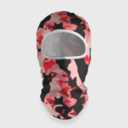 Балаклава 3D Розовый камуфляж из котов