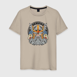 Скандинавский бог Один – Мужская футболка хлопок с принтом купить со скидкой в -20%