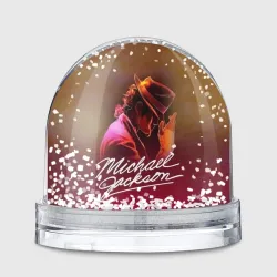 Игрушка Снежный шар Michael Jackson нарисованный кистью