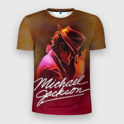 Мужская футболка 3D Slim Michael Jackson нарисованный кистью