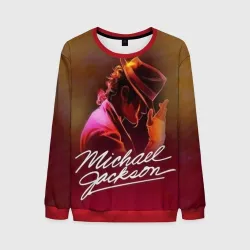 Мужской свитшот 3D Michael Jackson нарисованный кистью