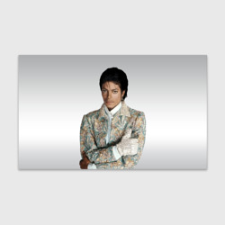 Майкл Джексон в серебряном костюме  – Бумага для упаковки 3D с принтом купить