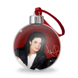 Ёлочный шар Michael Jackson с пантерой и автографом