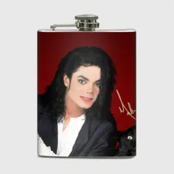 Фляга Michael Jackson с пантерой и автографом