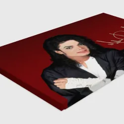 Холст прямоугольный Michael Jackson с пантерой и автографом - фото 2