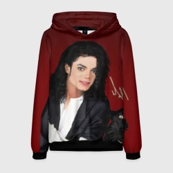 Мужская толстовка 3D Michael Jackson с пантерой и автографом
