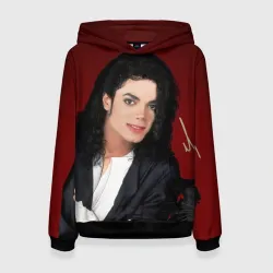 Женская толстовка 3D Michael Jackson с пантерой и автографом