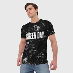 Мужская футболка 3D Green Day black ice - фото 2