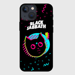 Чехол для iPhone 13 mini Black Sabbath - rock star cat