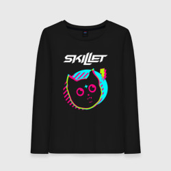 Женский лонгслив хлопок Skillet rock star cat