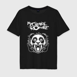 Мужская футболка хлопок Oversize My Chemical Romance rock panda