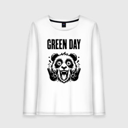 Женский лонгслив хлопок Green Day - rock panda