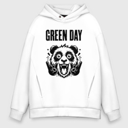 Мужское худи Oversize хлопок Green Day - rock panda