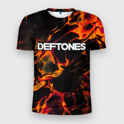 Мужская футболка 3D Slim Deftones red lava